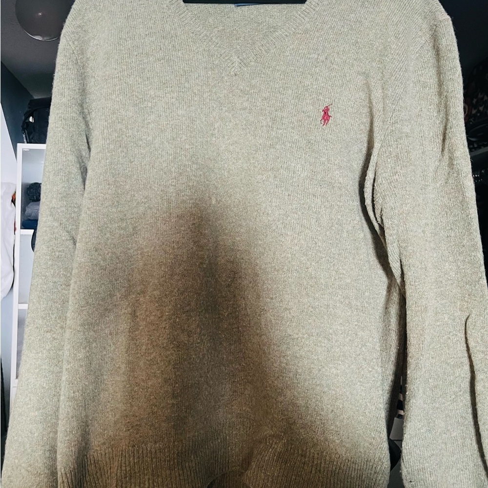 Ralph Lauren Sage Green Knit Pullover